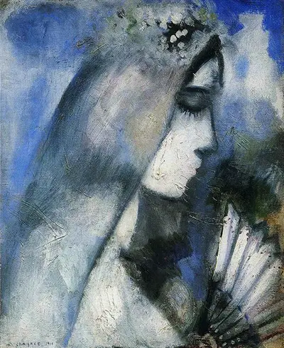 Bride with a Fan Marc Chagall